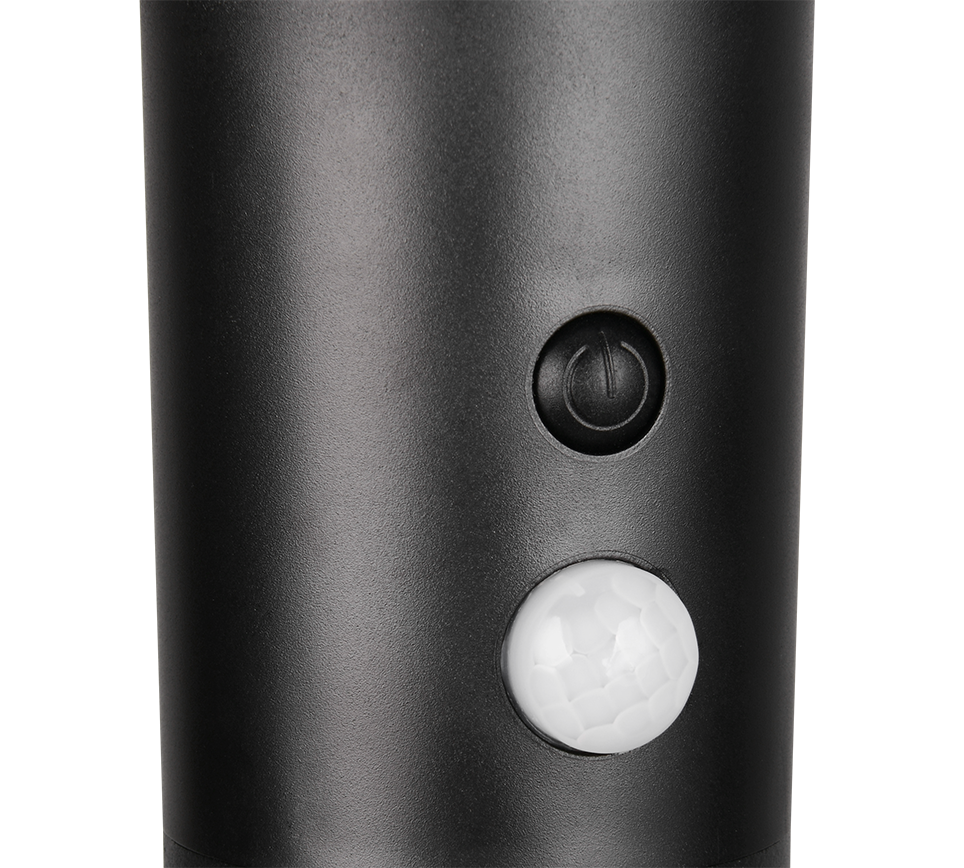 Gorda hübriidne päikese LED post 100 cm matt must/valge laaditav liikumis- ja hämarusandur 4000K - Image 2