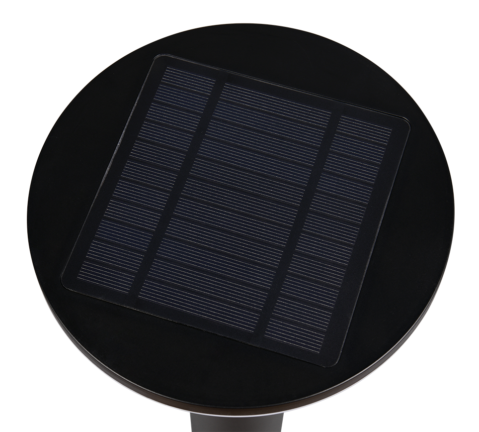 Gorda hübriidne päikese LED post 100 cm matt must/valge laaditav liikumis- ja hämarusandur 4000K - Image 3