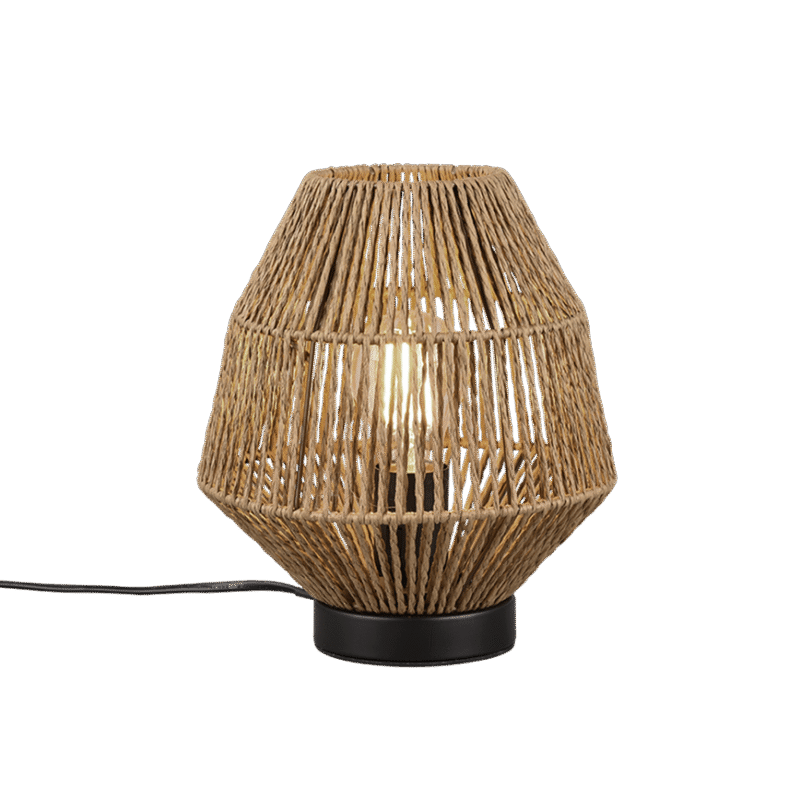 Miki lauavalgusti E27 pruun/paberniit