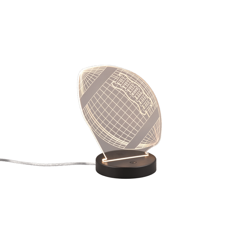 Jalgpalli LED laualamp must RGBW