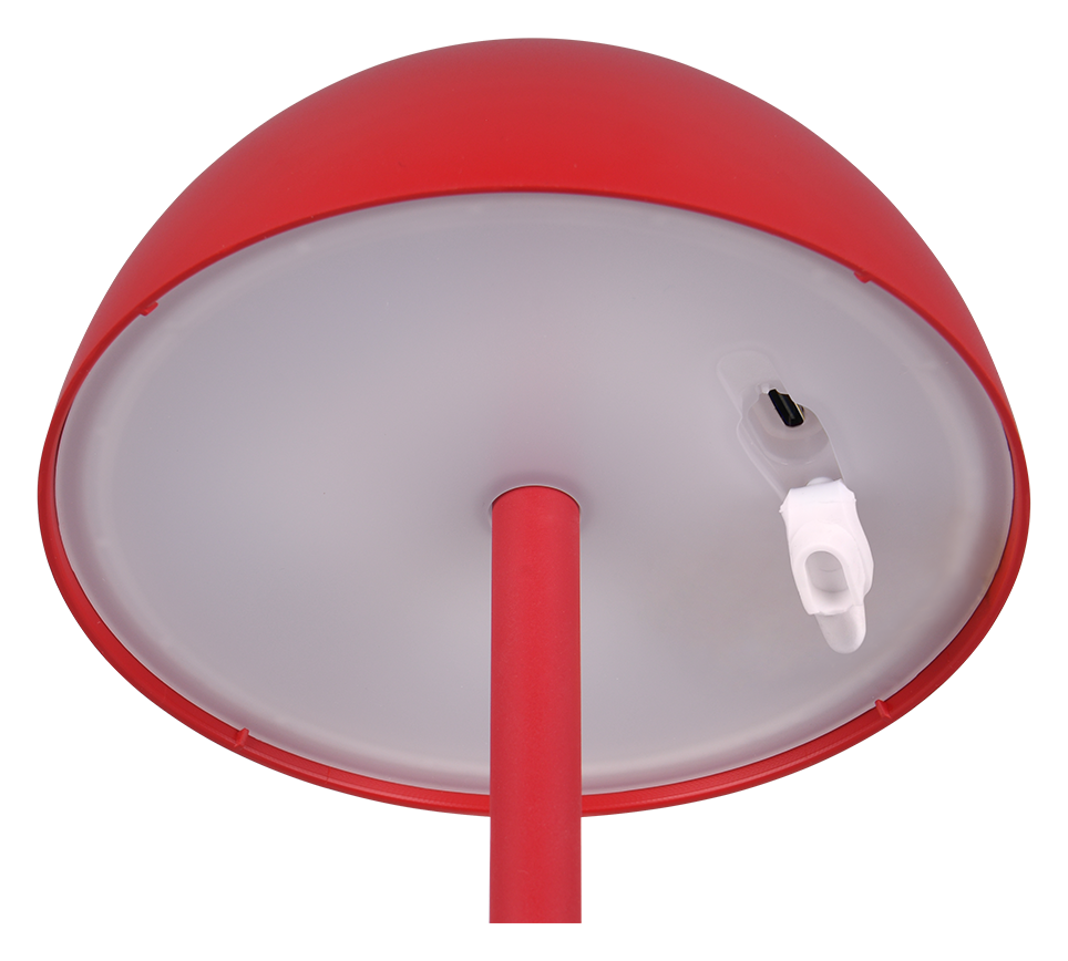 Välistingimustes kasutatav Ricardo LED laualamp punane laaditav - Image 5