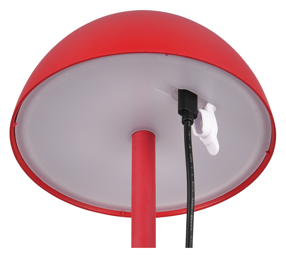 Välistingimustes kasutatav Ricardo LED laualamp punane laaditav - Image 6