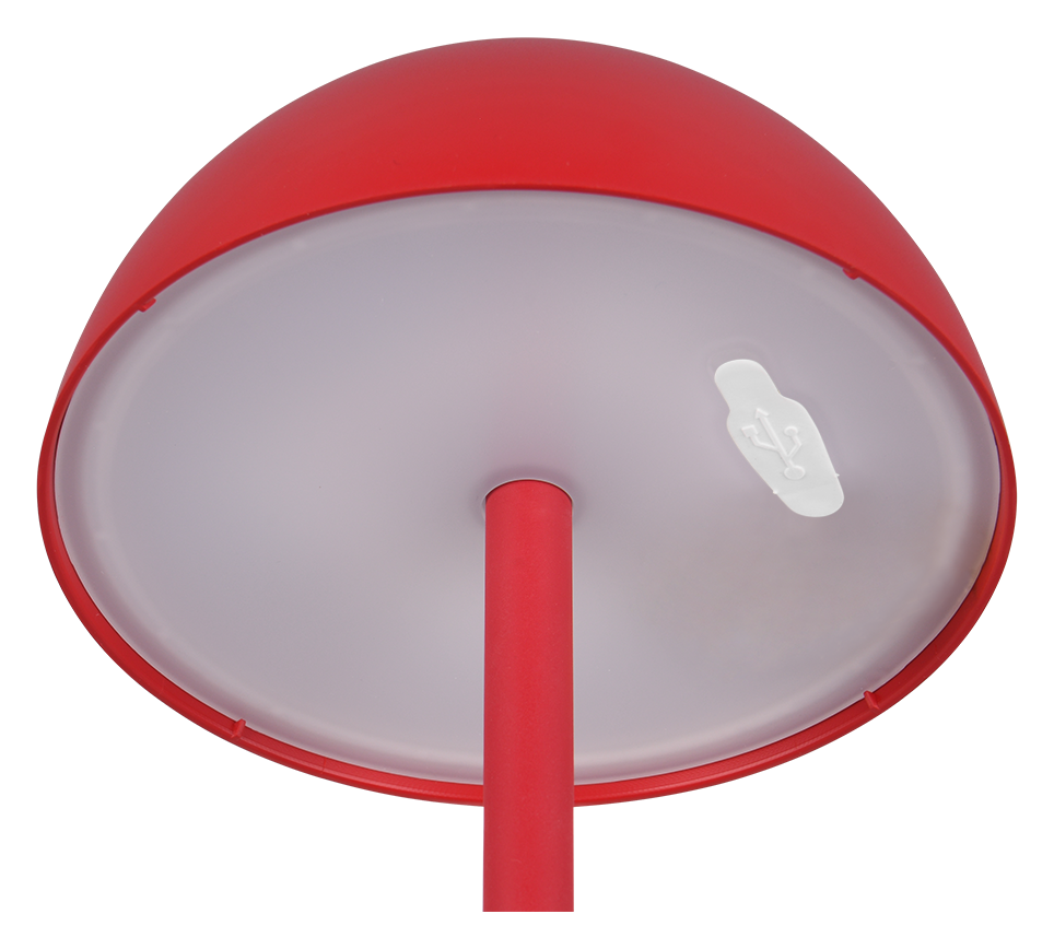 Välistingimustes kasutatav Ricardo LED laualamp punane laaditav - Image 8
