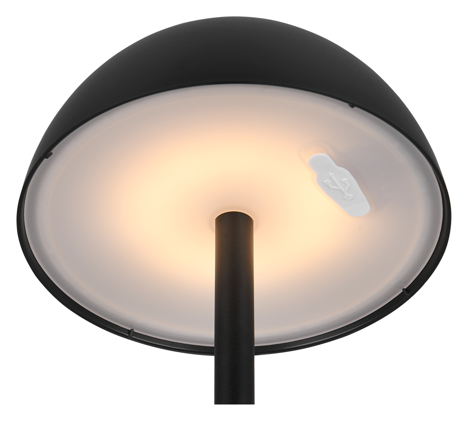 Välistingimustes kasutatav LED laualamp must laaditav - Image 2