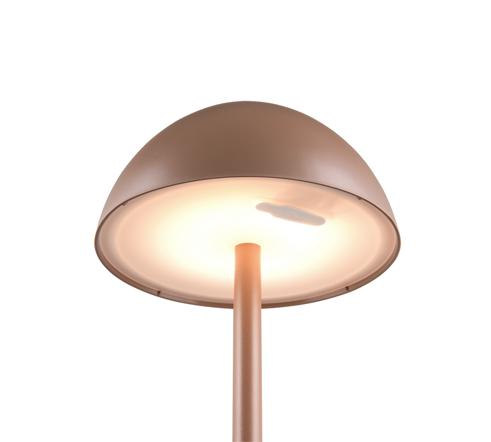 Välistingimustes kasutatav LED laualamp kohvi pruun laaditav - Image 3