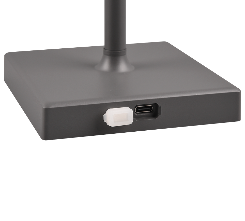 Välistingimustes kasutatav Sanchez LED laualamp antratsiit laaditav - Image 7