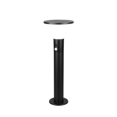 Gorda hübriidne päikese LED post 50 cm matt must/valge laaditav liikumis- ja hämarusandur 4000K