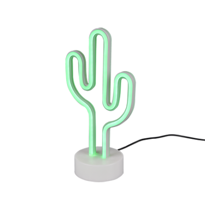 Cactus LED laualamp valge
