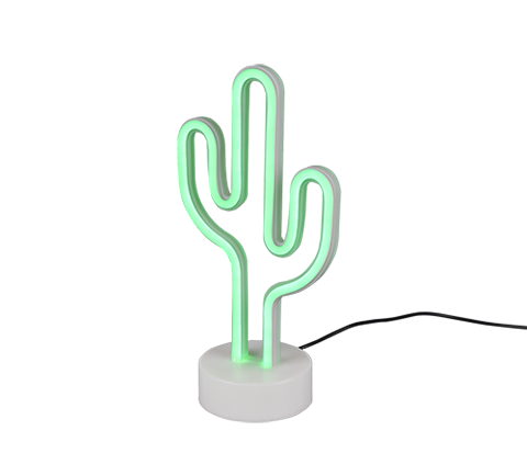 Cactus LED laualamp valge