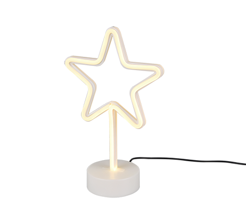 Star LED laualamp valge