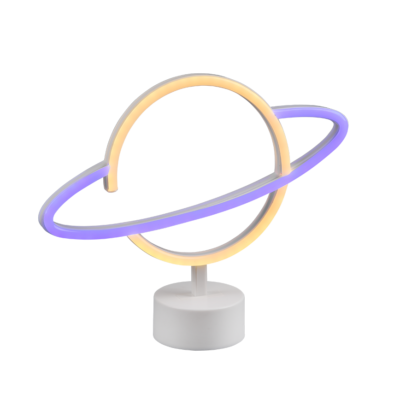 Planet LED laualamp valge