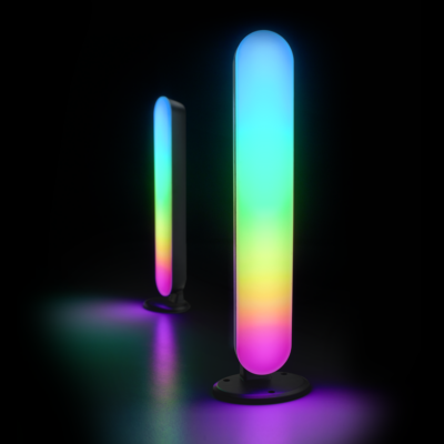 LED lauavalgusti 2 tk must RGB