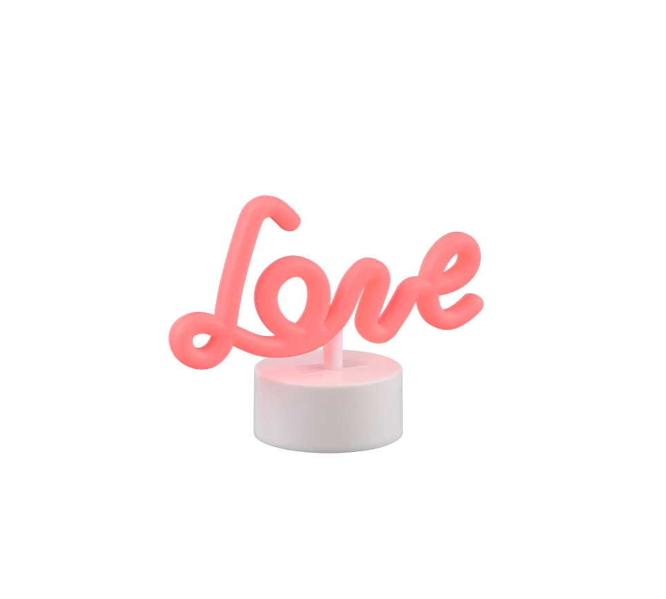 Amor LED laualamp valge