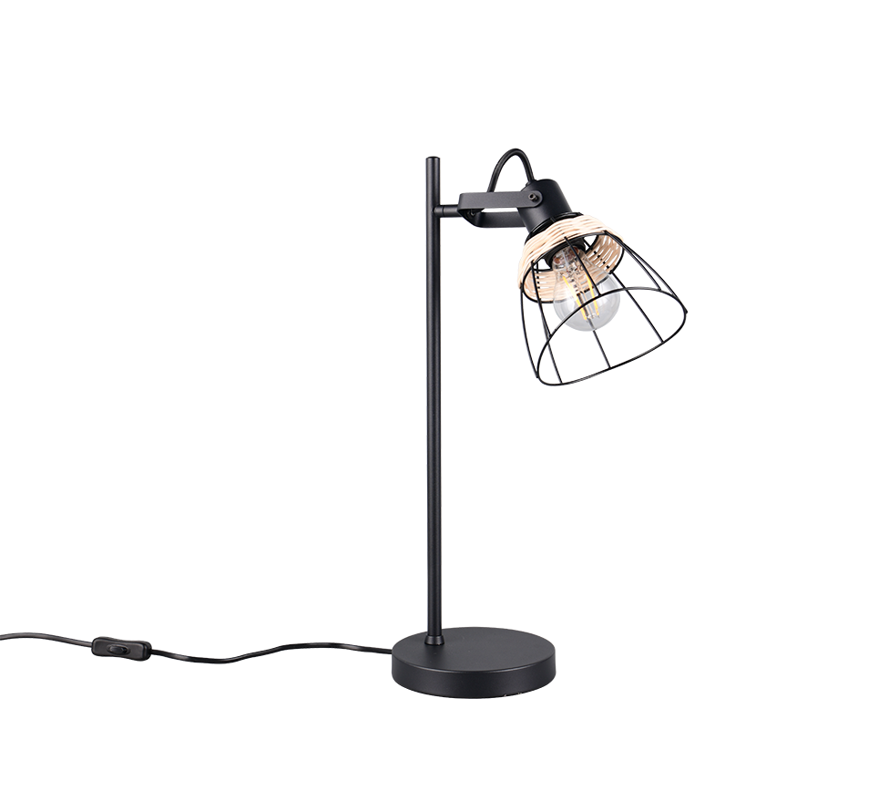 Jerome laualamp E27 matt must/rattan - Image 4