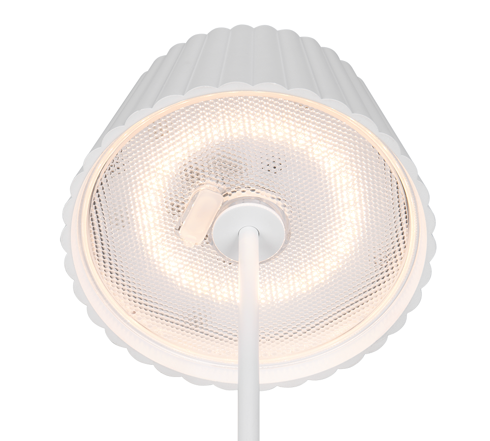 Välistingimustes kasutatav LED laualamp matt valge laaditav - Image 2