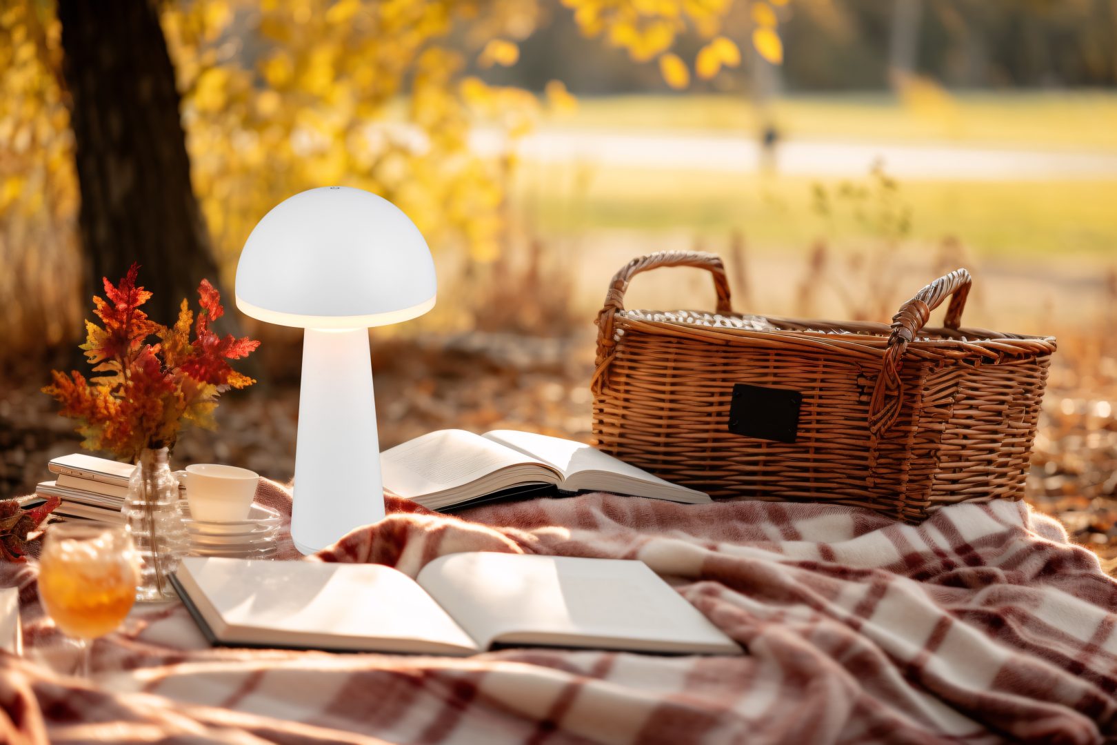 Fungo LED laualamp matt valge laaditav - Image 2