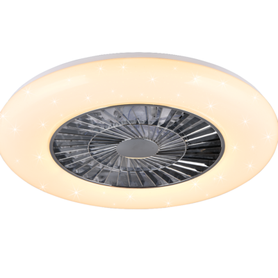 Visby LED laefänn 59 cm valge tähtedega