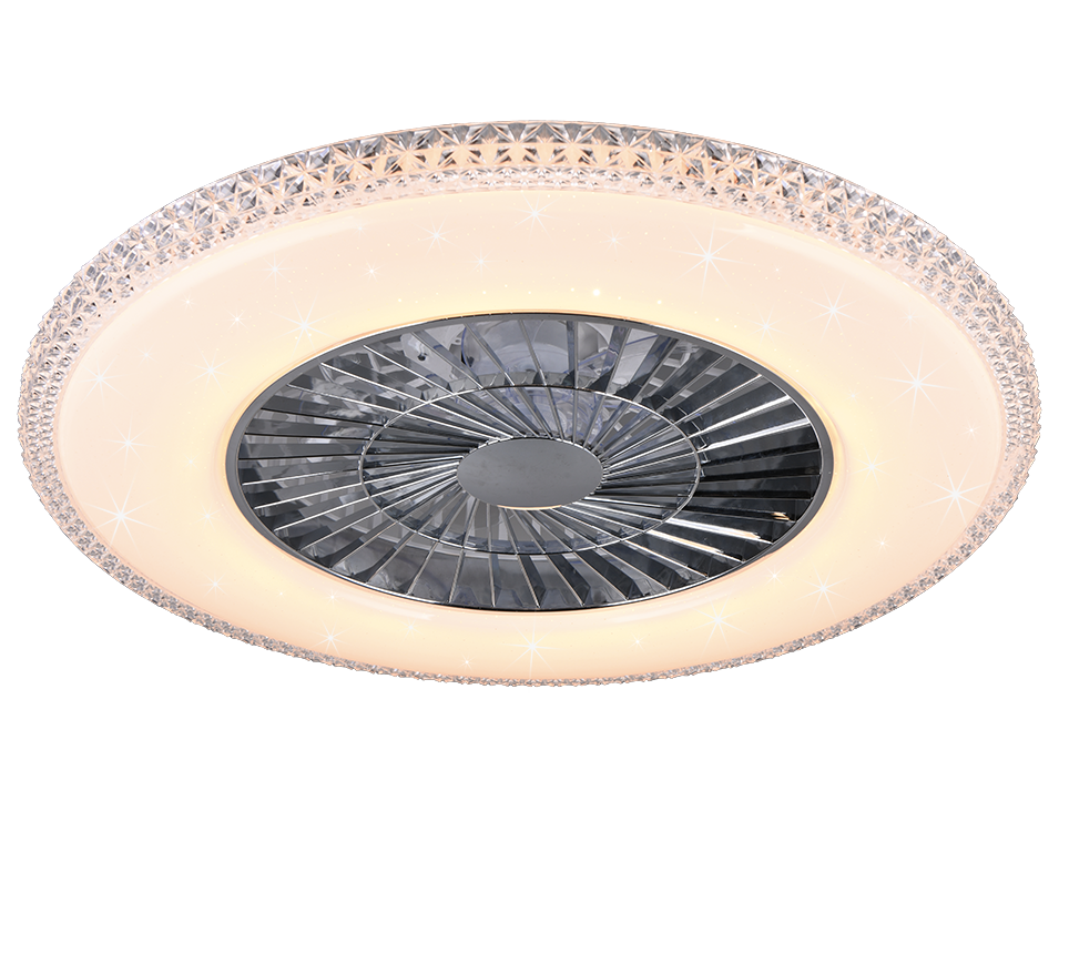 Hõbedane Harstad LED laefänn starlight