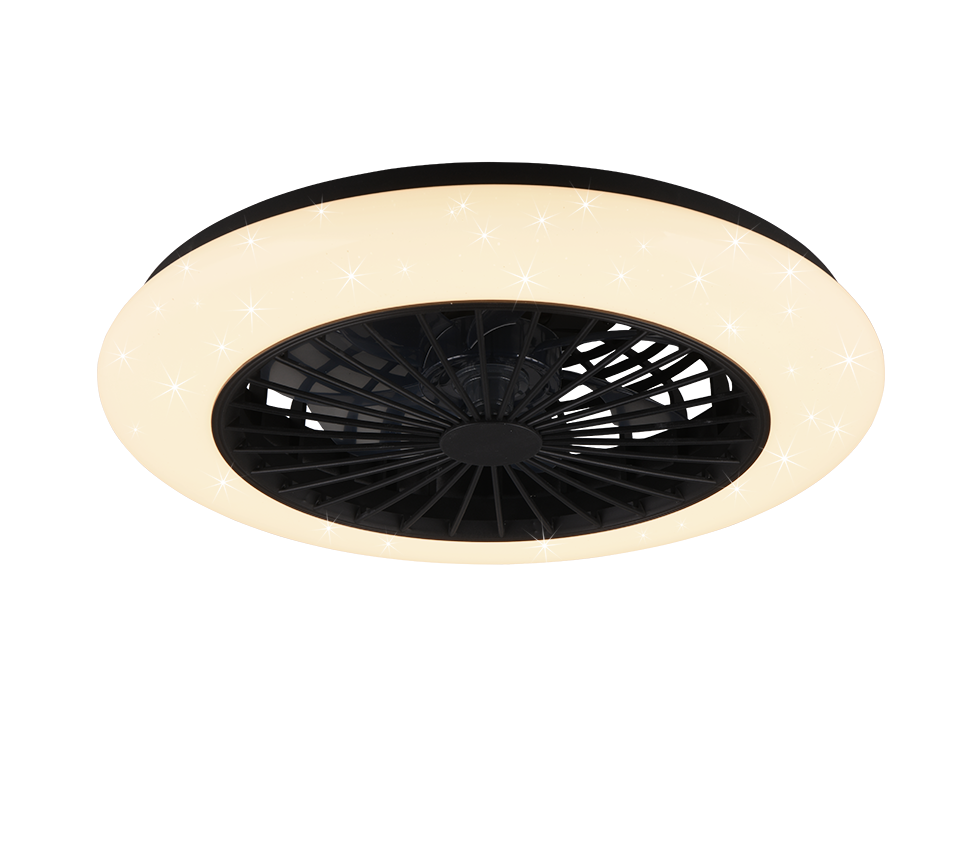 Laeventilaator LED must starlight