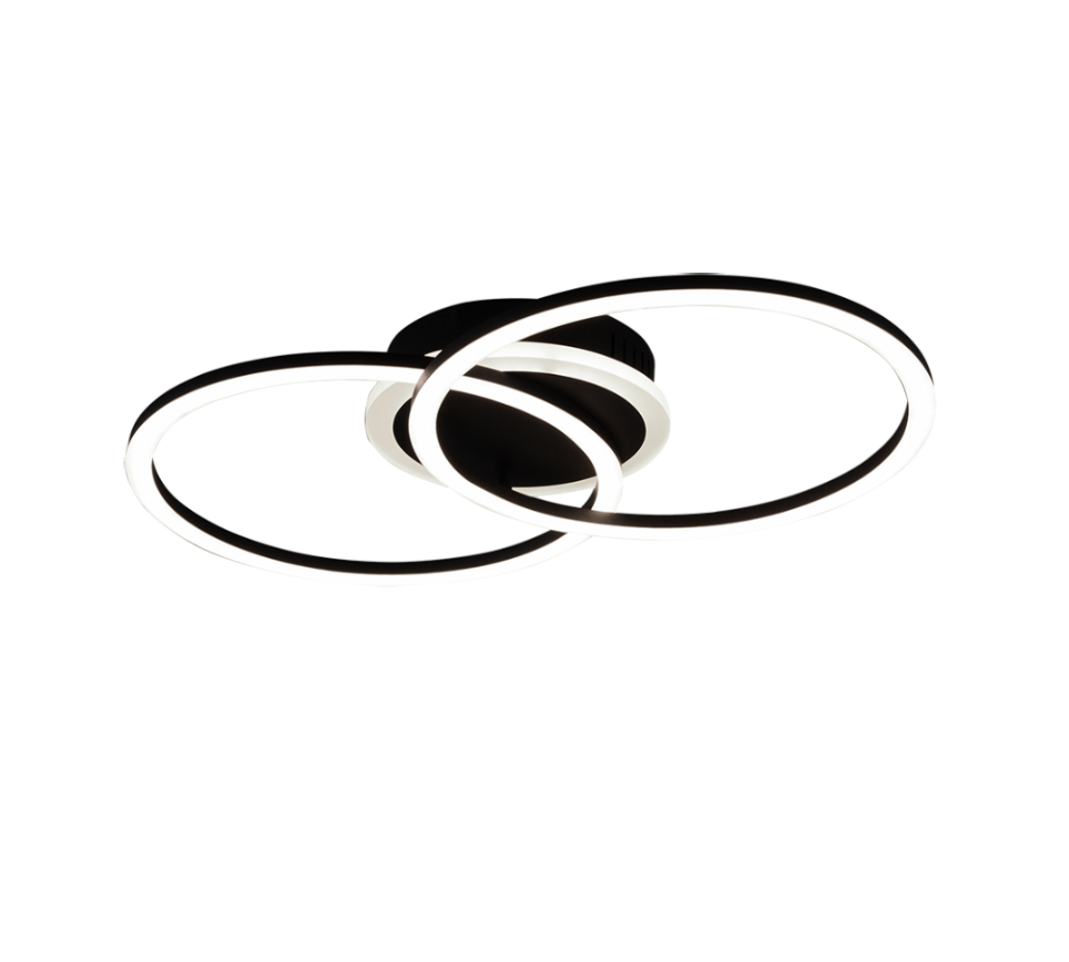 Must laevalgusti Venida LED ümmargune