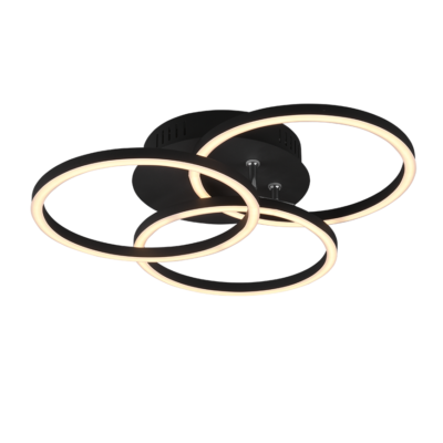 Ringikujuline LED laevalgusti must