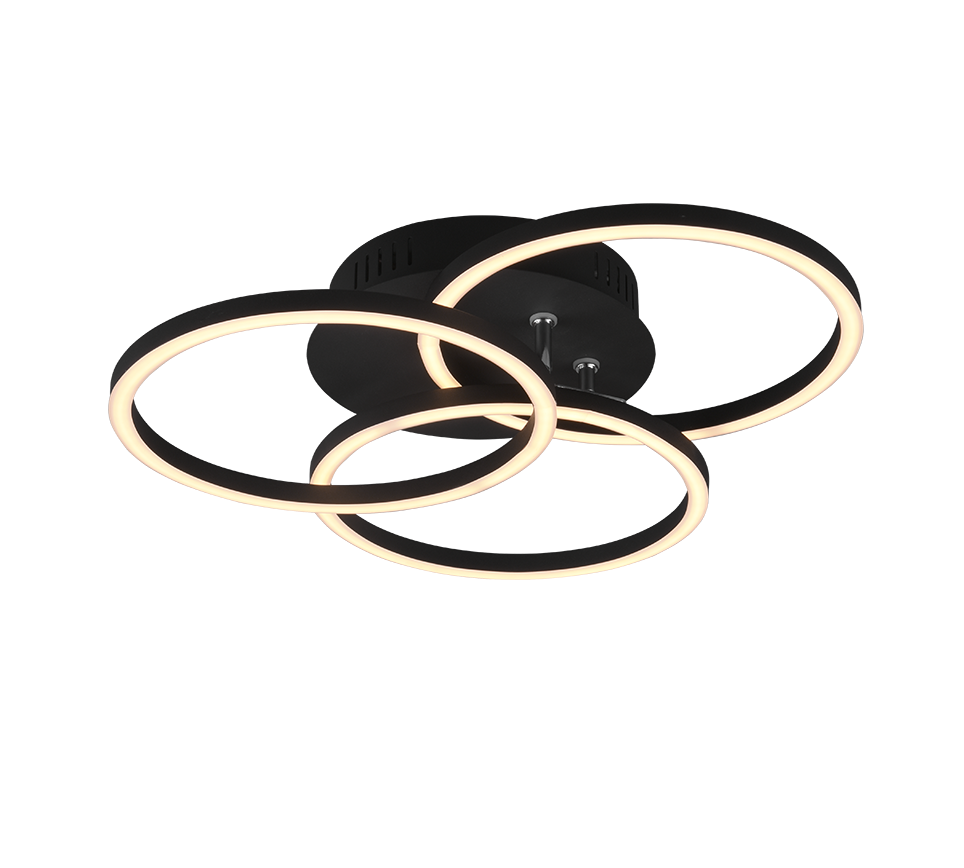 Ringikujuline LED laevalgusti must