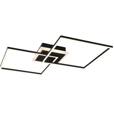Laevalgusti LED ruudukujuline matt must RGBW