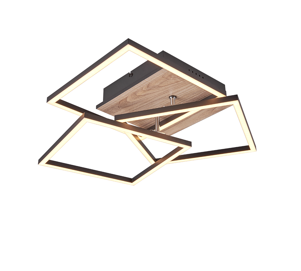 Mobiilne LED laevalgusti puu imitatsioon/matt must - Image 2