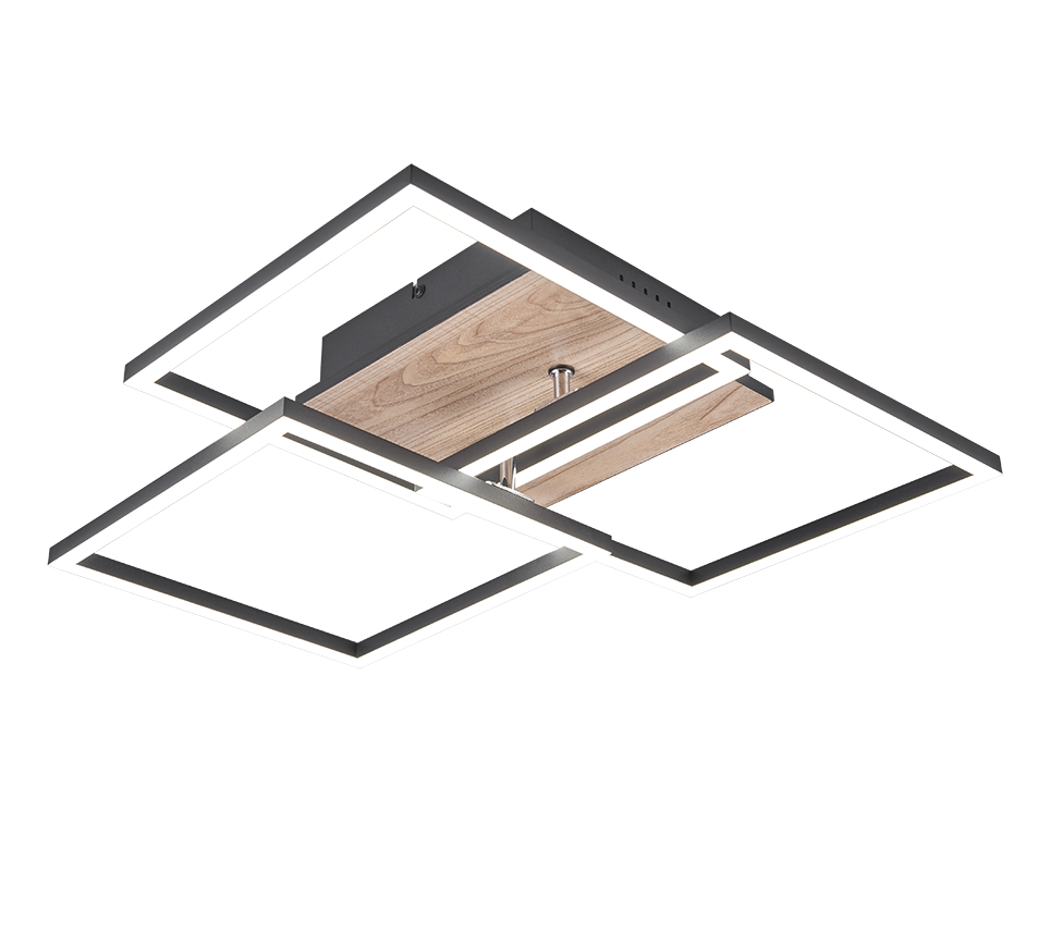 Mobiilne LED laevalgusti puu imitatsioon/matt must - Image 5