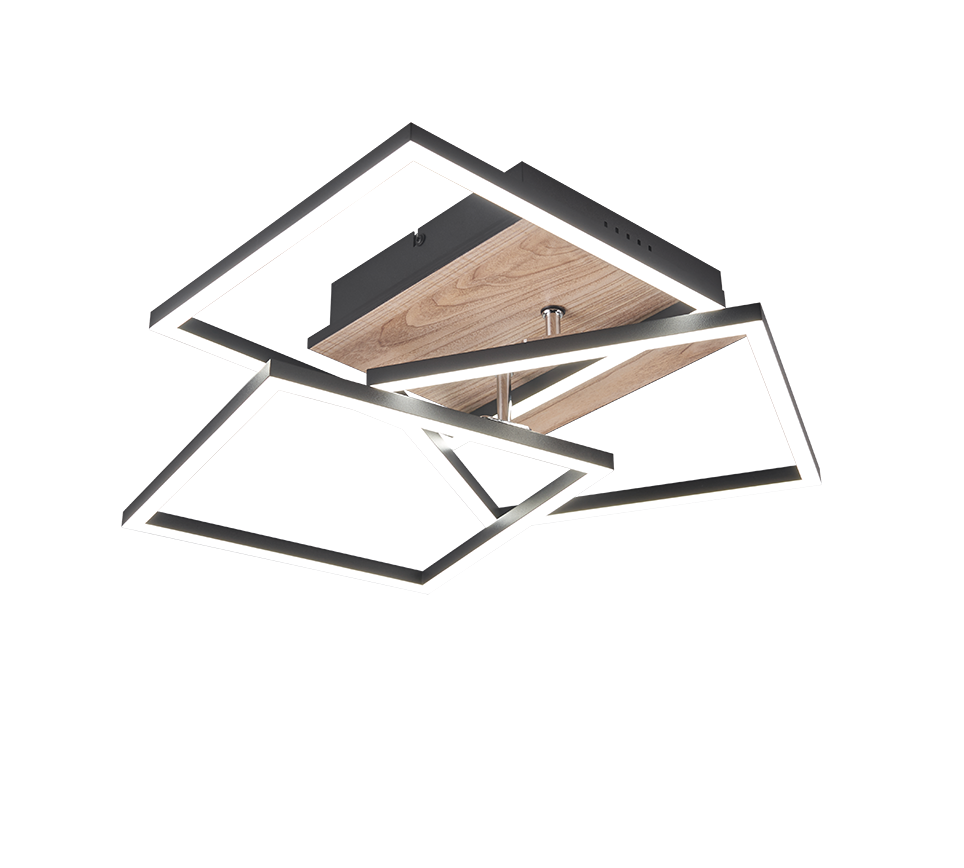 Mobiilne LED laevalgusti puu imitatsioon/matt must - Image 6