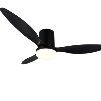 Göteborg LED ceiling fan matt black