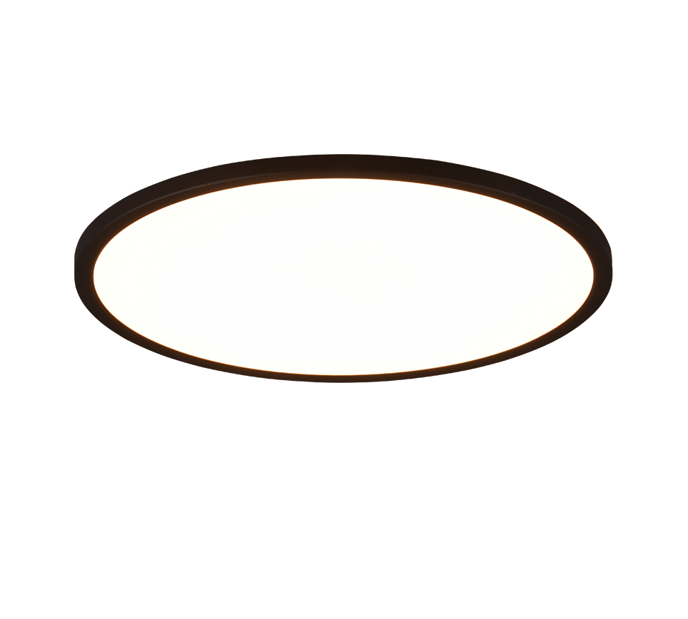 Laevalgusti 40 cm matt must RGB