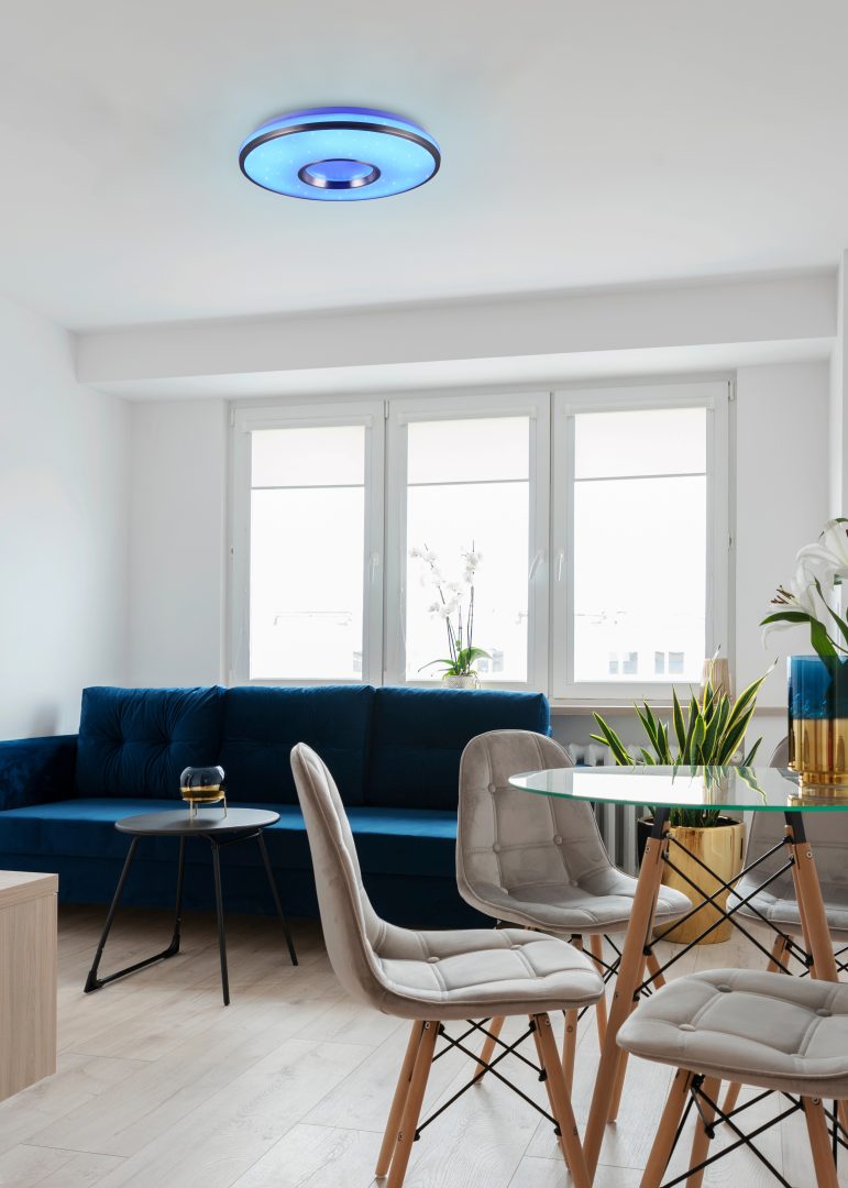 Laevalgusti LED 39 cm hõbedane RGBW - Image 2