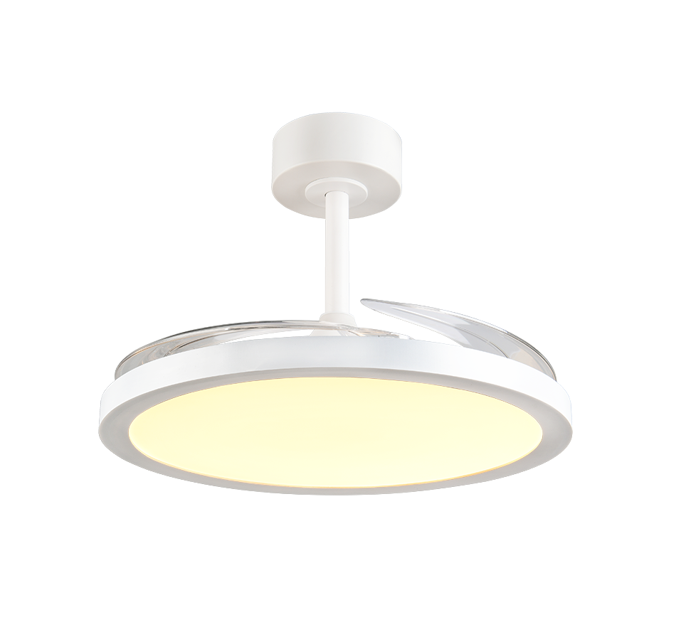 Kasfjord LED laefänn matt valge starlight