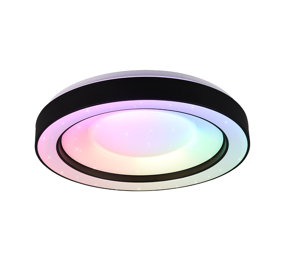 Laevalgusti Arco LED 49 cm must starlight RGBW