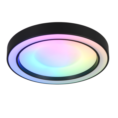Laevalgusti Arco LED 40 cm matt must RGBW