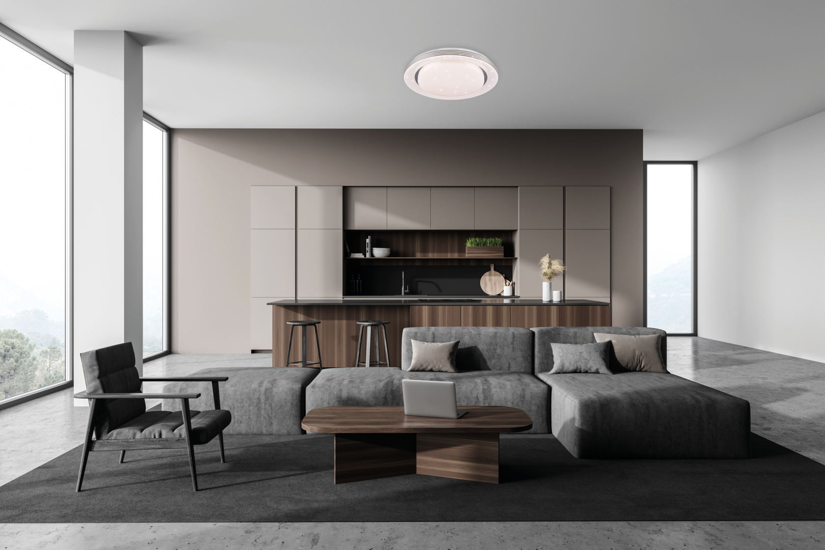 Laevalgusti Atria LED 58 cm valge tähtede valgus - Image 2