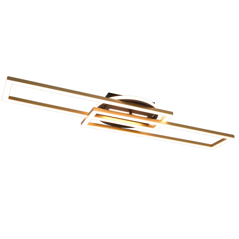 Laevalgusti Twister LED matt messing/matt must