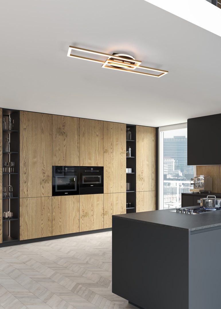 Laevalgusti Twister LED matt messing/matt must - Image 2