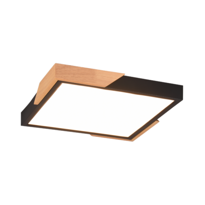 Meta LED laevalgusti matt must/puit