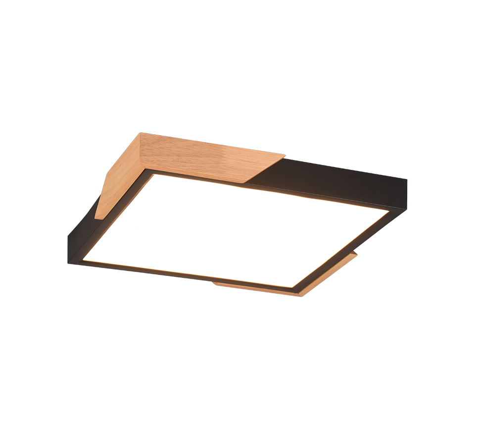 Meta LED laevalgusti matt must/puit