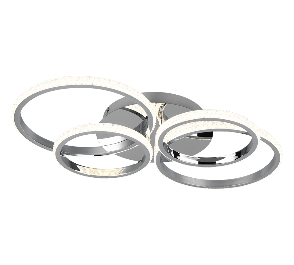 Cires LED laevalgusti hõbedane/kristalliefekt 4000K - Image 3