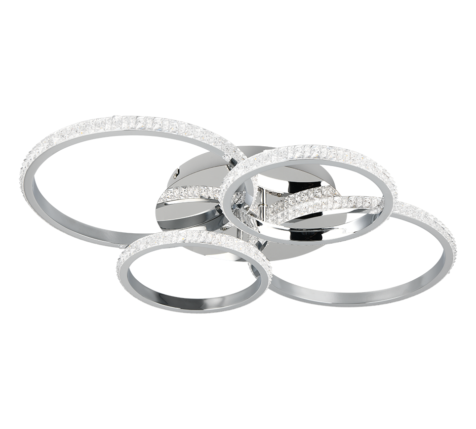 Cires LED laevalgusti hõbedane/kristalliefekt 4000K - Image 4