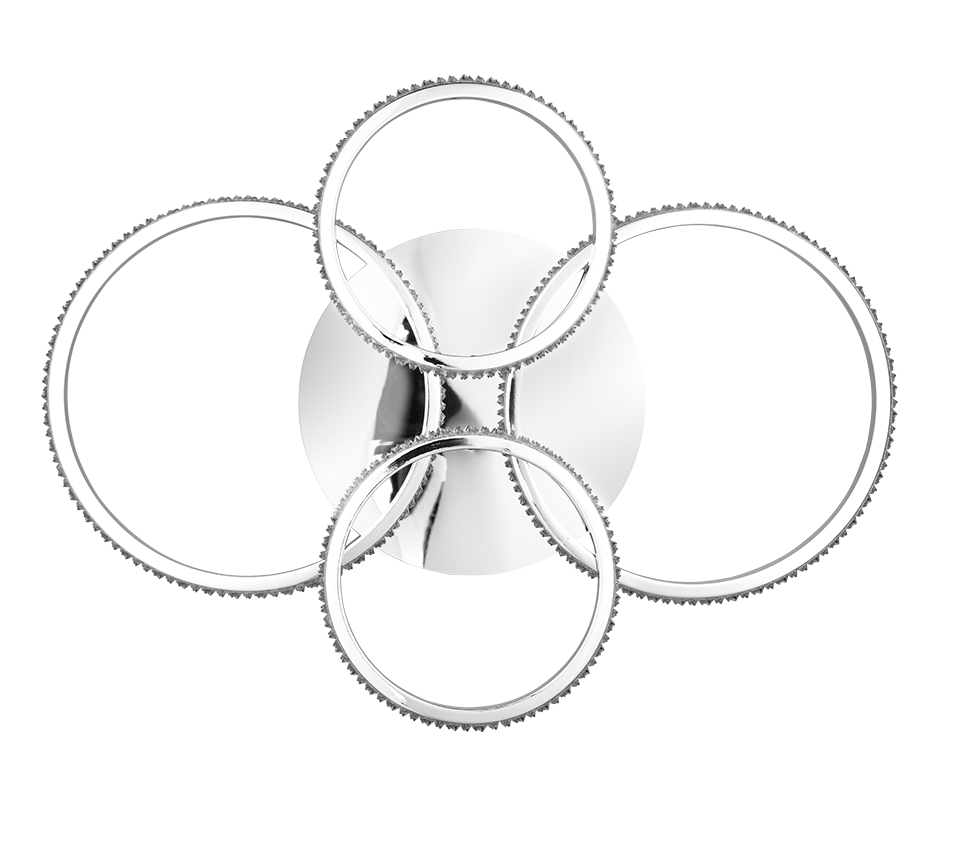 Cires LED laevalgusti hõbedane/kristalliefekt 4000K - Image 8