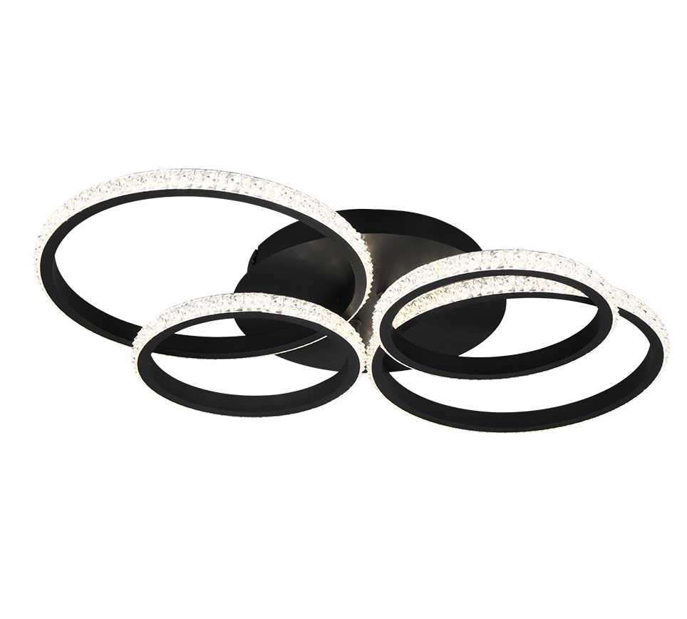 Laevalgusti LED matt must/kristalliefekt 4000K - Image 2