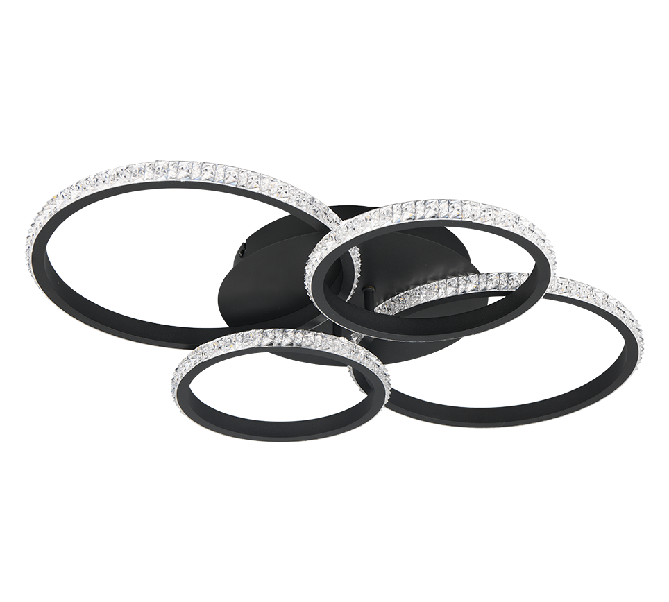 Laevalgusti LED matt must/kristalliefekt 4000K - Image 3