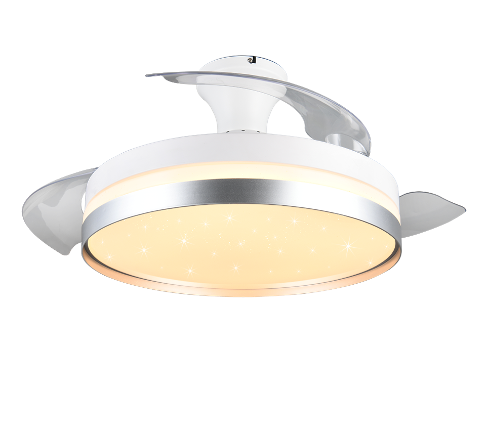 Lindbergi LED laefänn valge/hõbedane starlight - Image 2