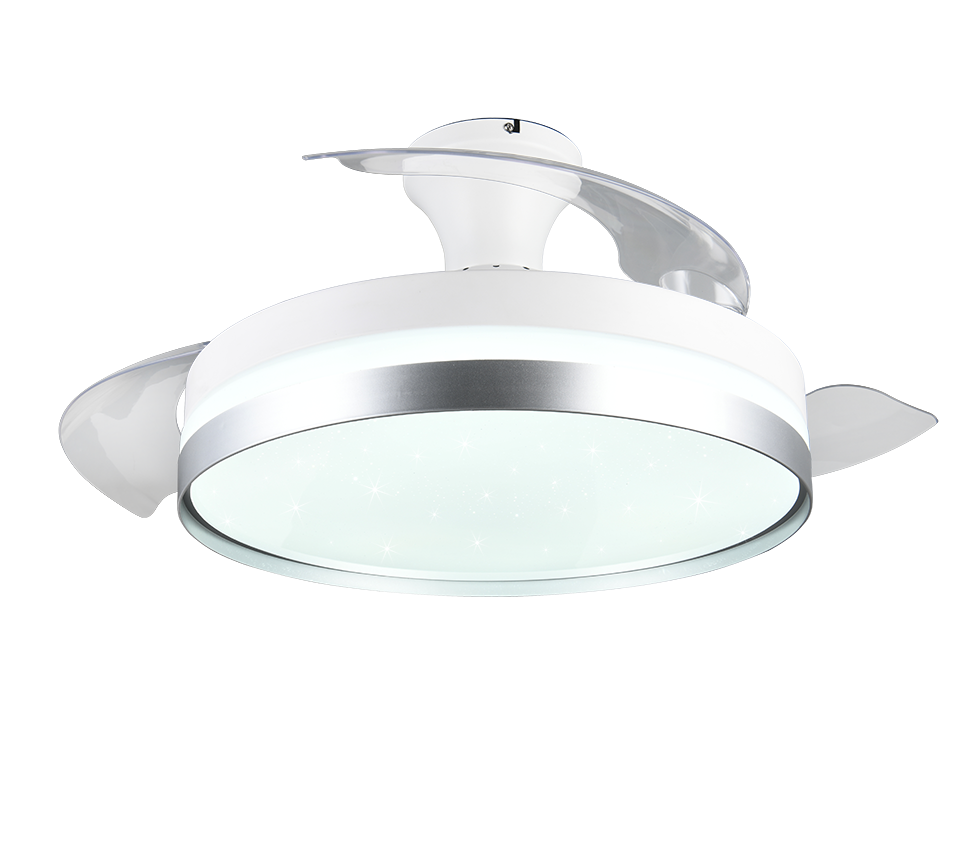 Lindbergi LED laefänn valge/hõbedane starlight - Image 5