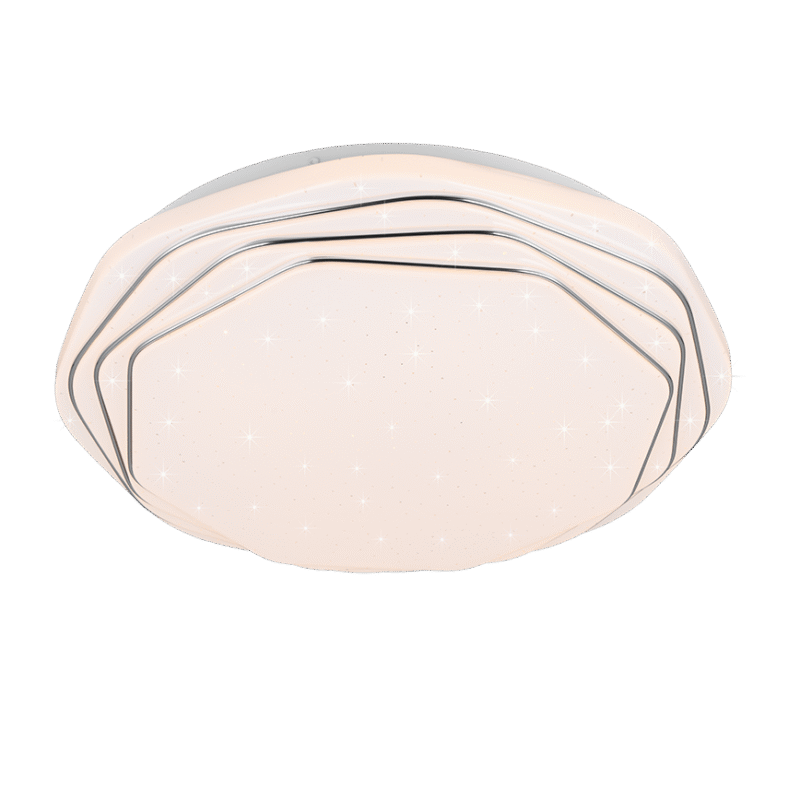 Dizzy LED laevalgusti valge/hõbedane tähtede valgus