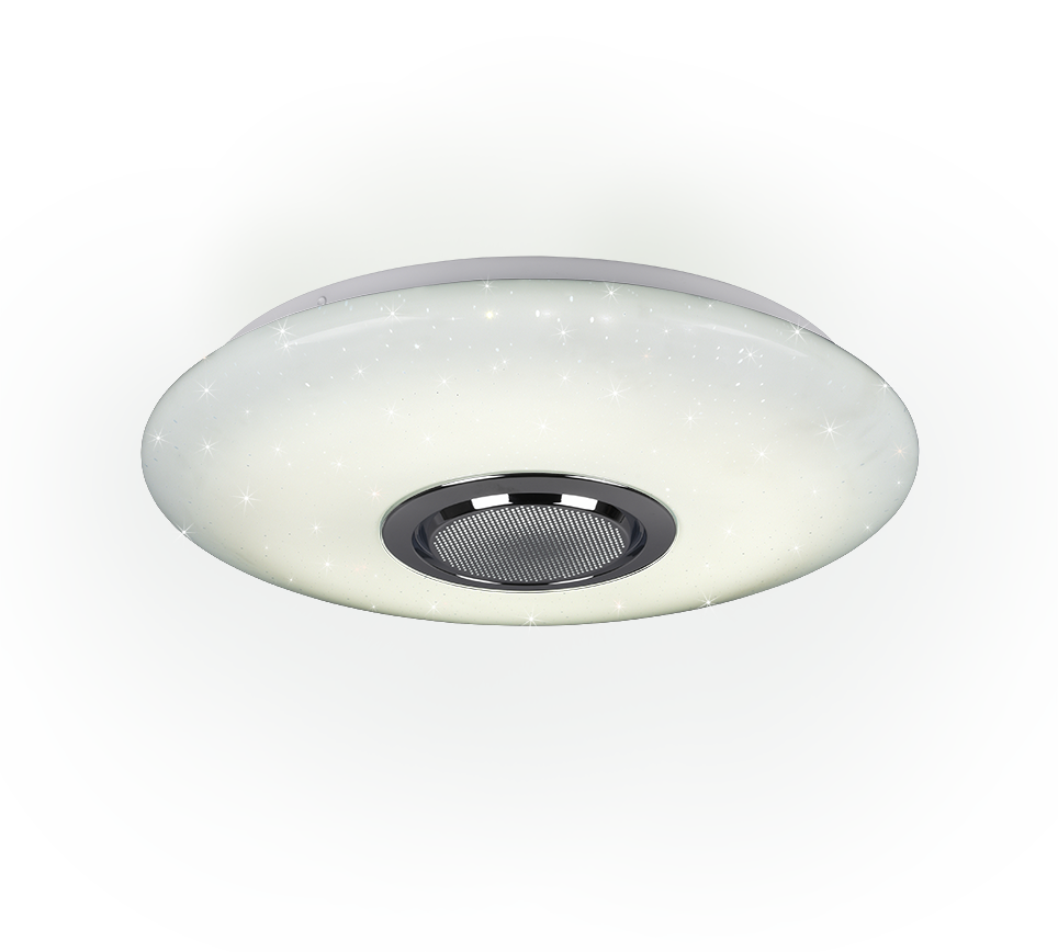 Laevalgusti Musica LED 41 cm Bluetooth kõlariga valge starlight RGBW - Image 3